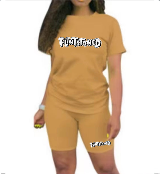 Flintstoned Biker Set (Nude)